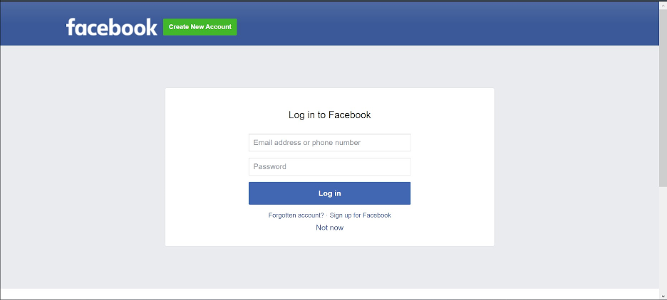 Login To Your Facebook Account